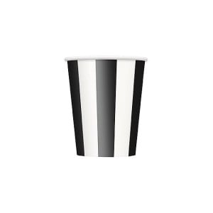 Black-and-White-Stripes-12Oz-Paper-Cup
