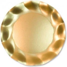 Satin-Gold-Large-27cms-Plastic-coated-Paper-Plate-300x300